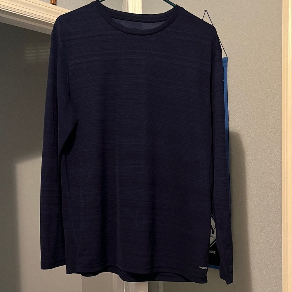 Champion Men's Dark Blue Long Sleeve Tee